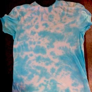 Blue tie dye shirt